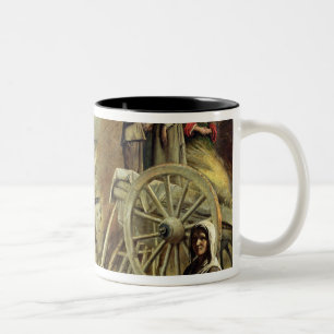 Taza Bicolor El Haycart, o vuelta del Haymaking, 1641