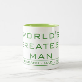Taza Bicolor El hombre más grande del mundo: hijo, marido, papá