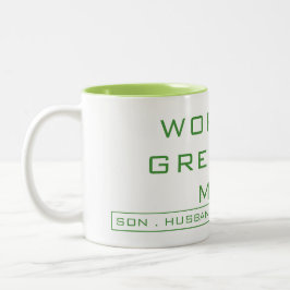 Taza Bicolor El hombre más grande del mundo: hijo, marido, papá