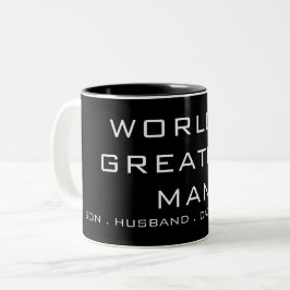 Taza Bicolor El hombre más grande del mundo: hijo, marido, papá