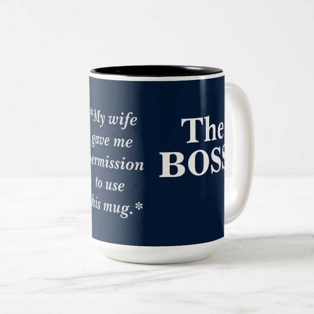 Taza Bicolor El humor de Boss (Anverso derecho)