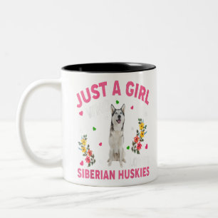 Taza Bicolor El Husky Siberiano Ama A Siberia