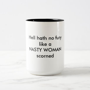 Taza Bicolor el infierno Hath ninguna furia tiene gusto de la