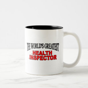 Taza Bicolor El inspector más grande de la salud del mundo