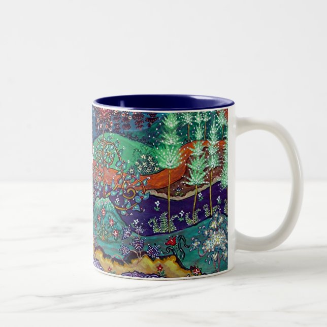 Taza Bicolor "" El interior azul de vuelta (Derecha)