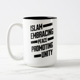 Taza Bicolor El Islam adopta la paz para promover la unidad