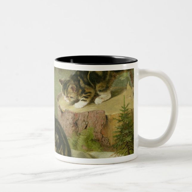 Taza Bicolor El jugar de los gatitos (Derecha)