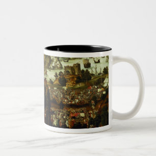 Taza Bicolor El juicio de París y de la guerra de Troya, 1540