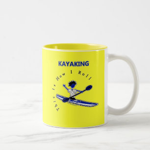 Taza Bicolor El Kayaking esto es cómo ruedo