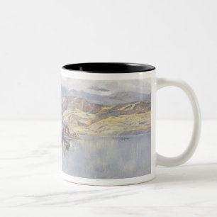 Taza Bicolor El lago de Alfalfa, soporte Pilatus en la