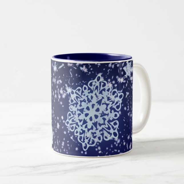 Taza Bicolor El largo tazón nocturno de invierno (Anverso derecho)