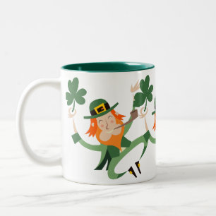 Taza Bicolor El Leprechaun del baile
