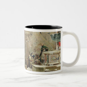 Taza Bicolor El lobo de Gubbio, 1877