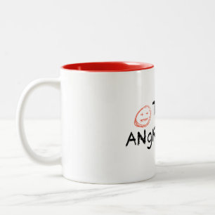 Taza Bicolor El logo de Angry Man Mug