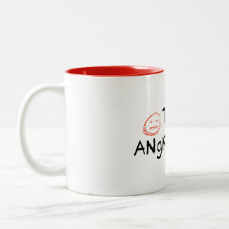 Taza Bicolor El logo de Angry Man Mug