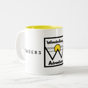 Taza Bicolor El logo de Sunny Mountain Adventures