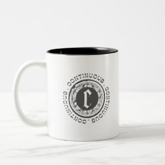 Taza Bicolor El logo negro continúa