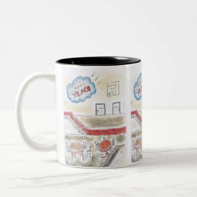 Taza Bicolor el lugar de georgia (Izquierda)
