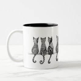 Taza Bicolor El manto del gato