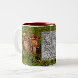 Taza Bicolor El marco de los Chipmunks para bebés crea su propi