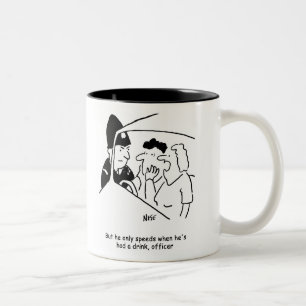 Taza Bicolor El marido de la esposa es un conductor ebrio