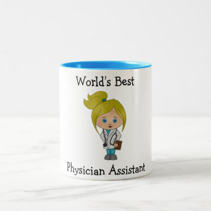 Taza Bicolor El mejor ayudante del médico del mundo