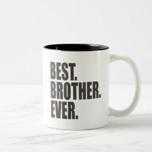 Taza Bicolor El mejor. Brother. Nunca