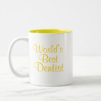 Taza Bicolor El mejor dentista de los mundos