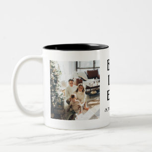 Taza Bicolor El mejor día del padre de la foto personalizado