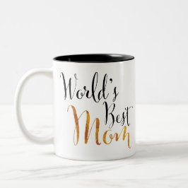 Taza Bicolor El mejor diseño de la mamá del mundo (oro) para