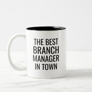 Taza Bicolor El Mejor Gerente de Sucursal de la Ciudad