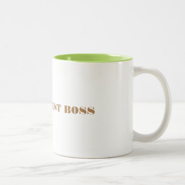 TAZA BICOLOR EL MEJOR JEFE DEL MUNDO. (Derecha)