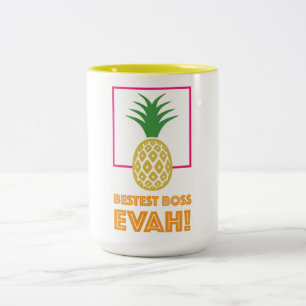 Taza Bicolor El mejor jefe nunca