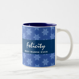 Taza Bicolor El mejor modelo de estrella siempre azul de la