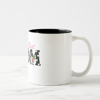 Taza Bicolor El mejor negro de la mamá del mundo con los