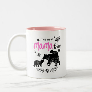 Taza Bicolor El mejor oso de mamá con dos oseznos