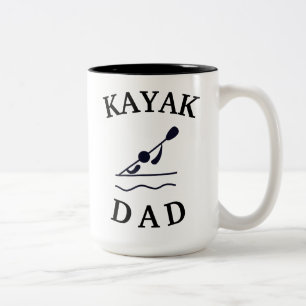 Taza Bicolor ¡El mejor "PAPÁ del KAJAK" nunca!  El día de padre