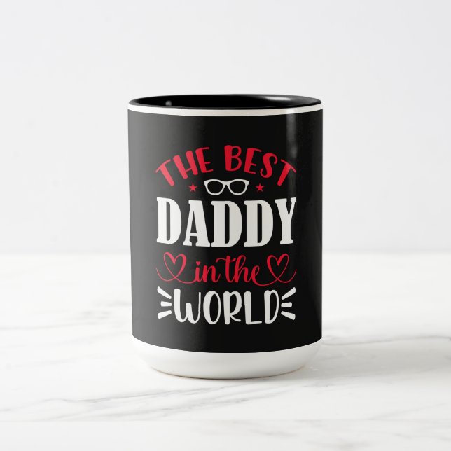 Taza Bicolor El mejor papá del mundo (Centro)