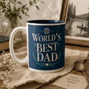 Taza Bicolor El Mejor Papá del Mundo