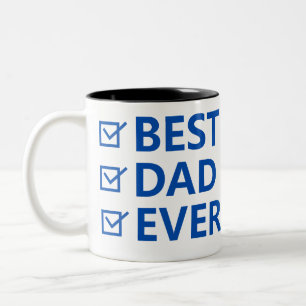 Taza Bicolor El mejor papá del mundo Día del padre