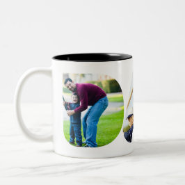 Taza Bicolor El mejor papá del mundo. Feliz primer día del padr