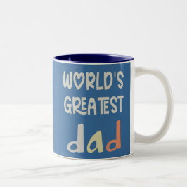 Taza Bicolor El mejor papá del mundo | Regalo del Día del Padre