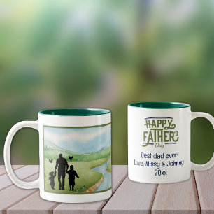 Taza Bicolor ¡El mejor papá! Mug De Café De Dos Tonos