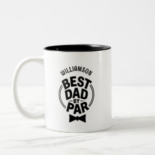 Taza Bicolor El mejor papá por Par Funny El regalo del día de l