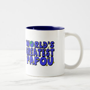 Taza Bicolor El mejor Papou del mundo