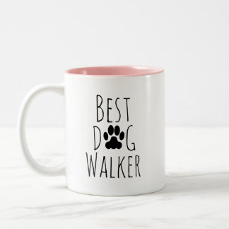 Taza Bicolor El mejor paseador de perros de todos los tiempos.