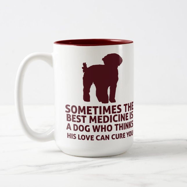 Taza Bicolor El mejor perro de la medicina (Izquierda)