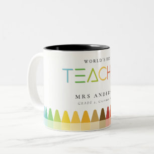 Taza Bicolor El mejor regalo del mundo de los colores del arco
