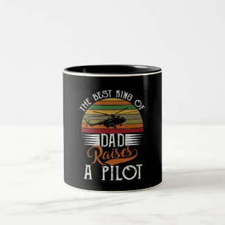 Taza Bicolor El Mejor Rey De Papá Levanta Un Piloto