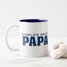Taza Bicolor El mejor tono de dos papas del mundo